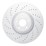 Dynamic Friction 2021-2025 Mercedes-Benz S500 Front Drilled GeoSPEC Coated Rotor (390x36 Vented) by Dynamic Friction Company 624-63195