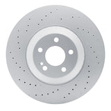 Dynamic Friction 2021-2025 Mercedes-Benz CLE53 AMG Rear Drilled GeoSPEC Coated Rotor (360x26 Vented) by Dynamic Friction Company 624-63196