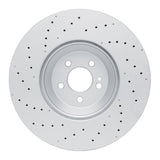 Dynamic Friction 2022-2025 Mercedes-Benz GLC43 AMG Front Drilled GeoSPEC Coated Rotor (370x36 Vented) by Dynamic Friction Company 624-63200