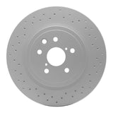 Dynamic Friction 2008-2014 Lexus IS F Rear Drilled GeoSPEC Coated Rotor (345x28 Vented) by Dynamic Friction Company 624-75025