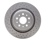 Dynamic Friction 2014-2022 Maserati Quattroporte Rear Drilled GeoSPEC Coated Rotor (350x28 Vented) by Dynamic Friction Company 624-79008