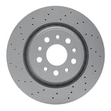 Dynamic Friction 2017-2024 Maserati Levante Rear Drilled GeoSPEC Coated Rotor (330x22 Vented) by Dynamic Friction Company 624-79010