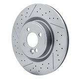 Dynamic Friction 2009-2014 Mini Cooper (Excl Clubman) Front Drilled Brake Rotor and Slotted (316x22 Vented) by Dynamic Friction Company 630-32008