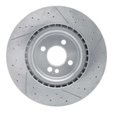 Dynamic Friction 2009-2014 Mini Cooper (Excl Clubman) Front Drilled Brake Rotor and Slotted (316x22 Vented) by Dynamic Friction Company 630-32008
