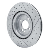 Dynamic Friction 2009-2014 Mini Cooper (Excl Clubman) Front Drilled Brake Rotor and Slotted (316x22 Vented) by Dynamic Friction Company 630-32008
