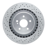 Dynamic Friction 2005-2011 Mercedes-Benz SLK55 AMG Rear Drilled Brake Rotor and Slotted (330x26 Vented) by Dynamic Friction Company 630-63068