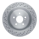 Dynamic Friction 2005-2011 Mercedes-Benz SLK55 AMG Rear Drilled Brake Rotor and Slotted (330x26 Vented) by Dynamic Friction Company 630-63068
