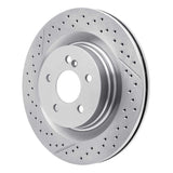 Dynamic Friction 2008-2015 Mercedes-Benz C63 AMG Rear Drilled Brake Rotor and Slotted (330x26 Vented) by Dynamic Friction Company 630-63092