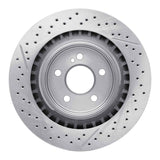 Dynamic Friction 2008-2015 Mercedes-Benz C63 AMG Rear Drilled Brake Rotor and Slotted (330x26 Vented) by Dynamic Friction Company 630-63092