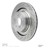 Dynamic Friction 2010-2018 Mercedes-Benz E63 AMG Rear Drilled Brake Rotor and Slotted (360x26 Vented) by Dynamic Friction Company 630-63094