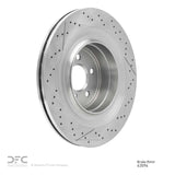 Dynamic Friction 2010-2018 Mercedes-Benz E63 AMG Rear Drilled Brake Rotor and Slotted (360x26 Vented) by Dynamic Friction Company 630-63094