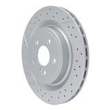 Dynamic Friction 2012-2020 Mercedes-Benz SLC43 AMG Rear Drilled Brake Rotor and Slotted (330x22 Vented) by Dynamic Friction Company 630-63101