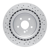 Dynamic Friction 2012-2020 Mercedes-Benz SLC43 AMG Rear Drilled Brake Rotor and Slotted (330x22 Vented) by Dynamic Friction Company 630-63101