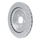 Dynamic Friction 2012-2020 Mercedes-Benz SLC43 AMG Rear Drilled Brake Rotor and Slotted (330x22 Vented) by Dynamic Friction Company 630-63101