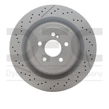 Dynamic Friction 2013-2023 Mercedes-Benz C63 AMG Rear Drilled Brake Rotor and Slotted (360x26 Vented) by Dynamic Friction Company 630-63104
