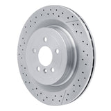 Dynamic Friction 2012-2019 Mercedes-Benz GLE63 AMG Rear Drilled Brake Rotor and Slotted (345x26 Vented) by Dynamic Friction Company 630-63141