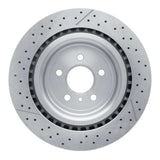 Dynamic Friction 2012-2019 Mercedes-Benz GLE63 AMG Rear Drilled Brake Rotor and Slotted (345x26 Vented) by Dynamic Friction Company 630-63141