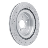 Dynamic Friction 2012-2019 Mercedes-Benz GLE63 AMG Rear Drilled Brake Rotor and Slotted (345x26 Vented) by Dynamic Friction Company 630-63141