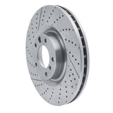 Dynamic Friction 2013-2018 Mercedes-Benz G63 AMG Front Drilled Brake Rotor and Slotted (375x36 Vented) by Dynamic Friction Company 630-63147