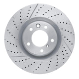 Dynamic Friction 2013-2018 Mercedes-Benz G63 AMG Front Drilled Brake Rotor and Slotted (375x36 Vented) by Dynamic Friction Company 630-63147