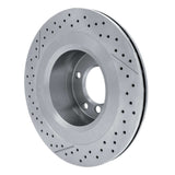 Dynamic Friction 2013-2018 Mercedes-Benz G63 AMG Rear Drilled Brake Rotor and Slotted (330x22 Vented) by Dynamic Friction Company 630-63148