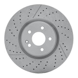 Dynamic Friction 2014-2019 Mercedes-Benz GLA45 AMG Front Drilled Brake Rotor and Slotted (350x32 Vented) by Dynamic Friction Company 630-63151