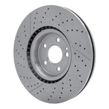 Dynamic Friction 2014-2019 Mercedes-Benz GLA45 AMG Front Drilled Brake Rotor and Slotted (350x32 Vented) by Dynamic Friction Company 630-63151