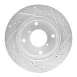 R1 Concepts 1989-1994 Suzuki Swift Front Left Drilled & Slotted Silver Brake Rotor by R1 Concepts 631-01000L