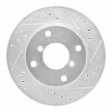 R1 Concepts 1989-1994 Suzuki Swift Front Right Drilled & Slotted Silver Brake Rotor by R1 Concepts 631-01000R