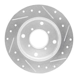 R1 Concepts 1989-1994 Suzuki Swift Rear Left Drilled & Slotted Silver Brake Rotor by R1 Concepts 631-01001L