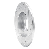 R1 Concepts 1989-1994 Suzuki Swift Rear Left Drilled & Slotted Silver Brake Rotor by R1 Concepts 631-01001L