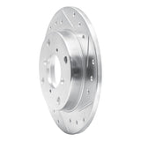 R1 Concepts 1989-1994 Suzuki Swift Rear Right Drilled & Slotted Silver Brake Rotor by R1 Concepts 631-01001R