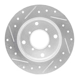R1 Concepts 1989-1994 Suzuki Swift Rear Right Drilled & Slotted Silver Brake Rotor by R1 Concepts 631-01001R