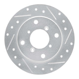 R1 Concepts 1989-1994 Suzuki Swift Rear Right Drilled & Slotted Silver Brake Rotor by R1 Concepts 631-01001R
