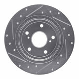Dynamic Friction 2007-2014 Suzuki SX4 Crossover Rear Right Drilled & Slotted Silver Brake Rotor by Dynamic Friction Company 631-01005R