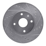 Dynamic Friction 2004-2010 Chevrolet Epica (Mexico) Front Right Drilled & Slotted Silver Brake Rotor by Dynamic Friction Company 631-01008R