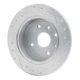 Dynamic Friction 2004-2010 Chevrolet Epica (USA/Canada) Rear Left Drilled & Slotted Silver Brake Rotor by Dynamic Friction Company 631-01009L