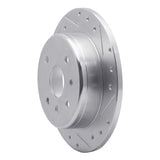 Dynamic Friction 2004-2010 Chevrolet Epica (Mexico) Rear Right Drilled & Slotted Silver Brake Rotor by Dynamic Friction Company 631-01009R