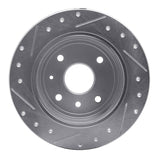 Dynamic Friction 2004-2010 Chevrolet Epica (Mexico) Rear Right Drilled & Slotted Silver Brake Rotor by Dynamic Friction Company 631-01009R