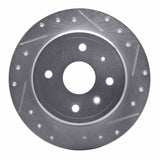Dynamic Friction 2004-2010 Chevrolet Epica (Mexico) Rear Right Drilled & Slotted Silver Brake Rotor by Dynamic Friction Company 631-01009R