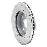 Dynamic Friction 2004-2010 Chevrolet Optra (USA/Canada) Front Left Drilled & Slotted Silver Brake Rotor by Dynamic Friction Company 631-01010L