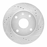 R1 Concepts 04-10 Chevrolet Optra (Mexico) Front Right Drilled & Slotted Silver Brake Rotor by R1 Concepts RNC-631-01010R