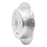 Dynamic Friction 2004-2010 Chevrolet Optra (Mexico) Rear Left Drilled & Slotted Silver Brake Rotor by Dynamic Friction Company 631-01011L