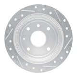 Dynamic Friction 2004-2010 Chevrolet Optra (Mexico) Rear Left Drilled & Slotted Silver Brake Rotor by Dynamic Friction Company 631-01011L