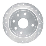 Dynamic Friction 2004-2010 Chevrolet Optra (Mexico) Rear Left Drilled & Slotted Silver Brake Rotor by Dynamic Friction Company 631-01011L