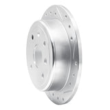 Dynamic Friction 2004-2010 Chevrolet Optra (Mexico) Rear Right Drilled & Slotted Silver Brake Rotor by Dynamic Friction Company 631-01011R