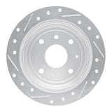 Dynamic Friction 2004-2010 Chevrolet Optra (Mexico) Rear Right Drilled & Slotted Silver Brake Rotor by Dynamic Friction Company 631-01011R