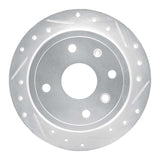Dynamic Friction 2004-2010 Chevrolet Optra (Mexico) Rear Right Drilled & Slotted Silver Brake Rotor by Dynamic Friction Company 631-01011R