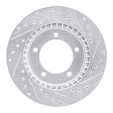 R1 Concepts 1996-1998 Suzuki Sidekick Front Left Drilled & Slotted Silver Brake Rotor by R1 Concepts 631-01012L