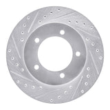 R1 Concepts 1996-1998 Suzuki Sidekick Front Left Drilled & Slotted Silver Brake Rotor by R1 Concepts 631-01012L